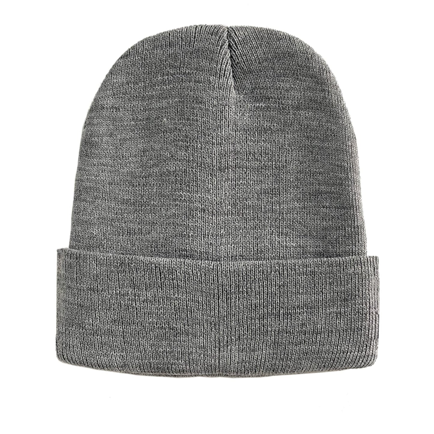 PFFY Beanie for Men Women Unisex Knit Cuffed Plain Winter Beanies Hats Skull Cap