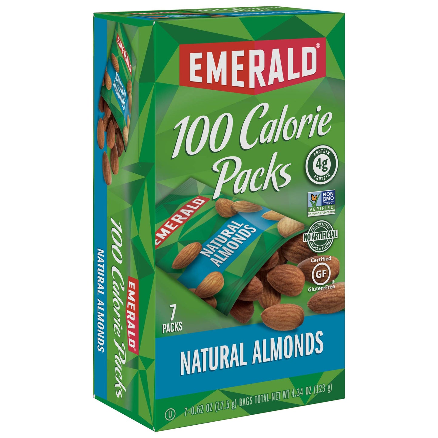 Emerald Nuts Mixed Nuts Variety Pack 18ct (1-Pack) , 100-Calorie Individual Packs , Features Dry Roasted Almonds, Natural Almonds & Walnuts, and Roasted & Salted Cashews