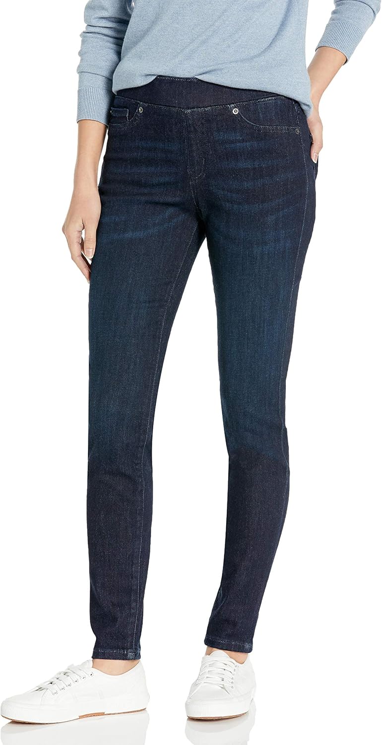 Amazon Essentials Women's Mid-Rise Stretch Pull-On Jegging
