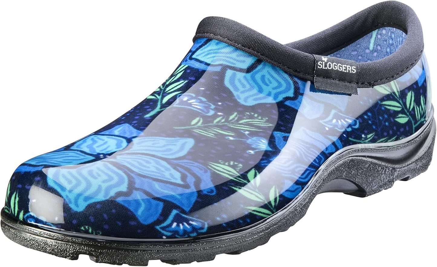 Sloggers Original Waterproof Rain and Garden Shoe for Women– Outdoor Slip-On Garden Clog - Made in The USA with Premium Comfort Insole and Arch Support - Classic Chicken Black, Size 8