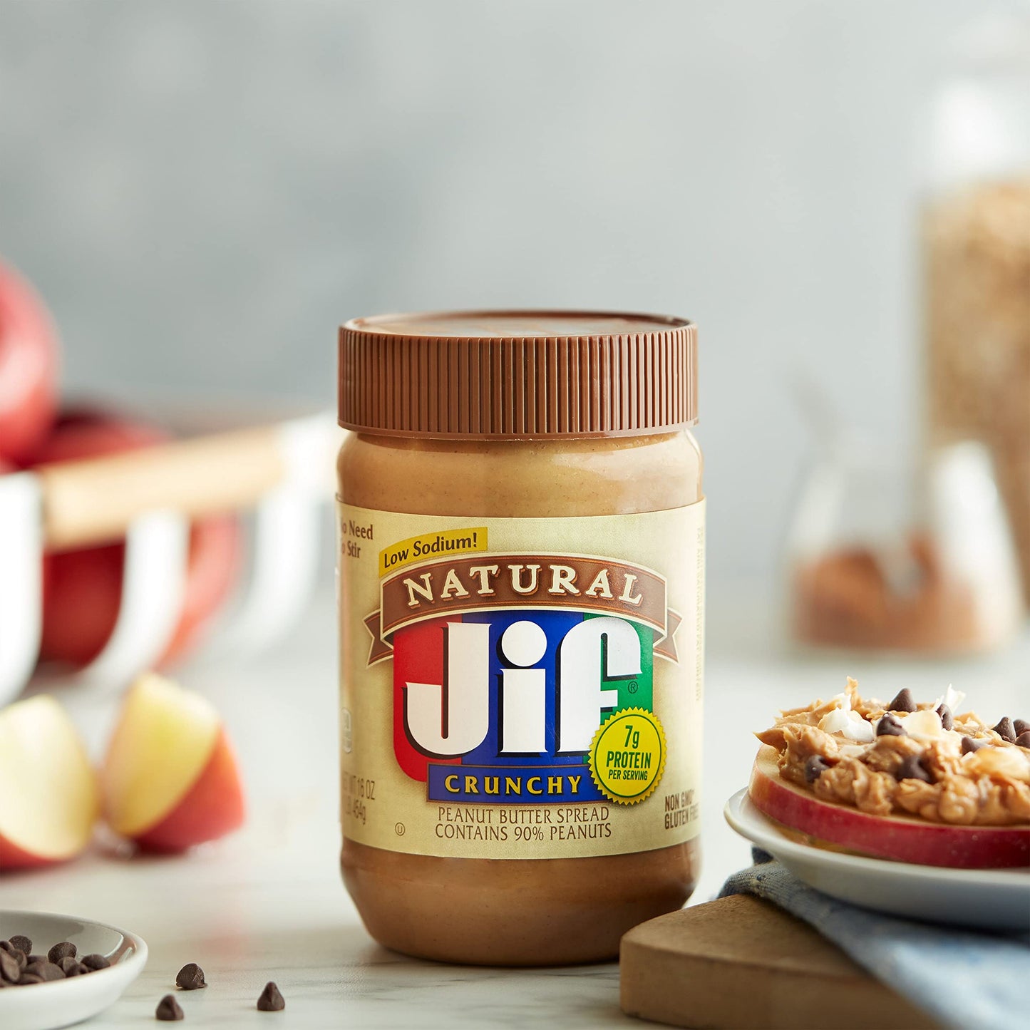 Jif Natural Creamy Peanut Butter Spread and Honey – Contains 80% Peanuts, 16 Ounces