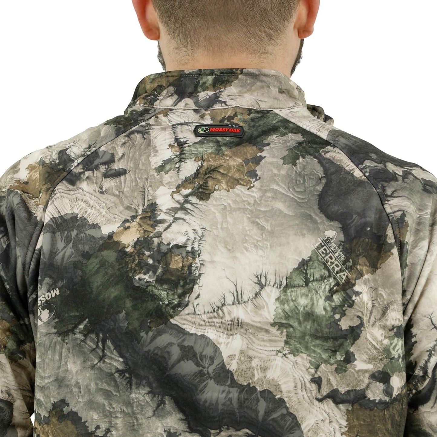 Mossy Oak Camo Hunting Jacket for Men Fleece Quarter Zip Pullover