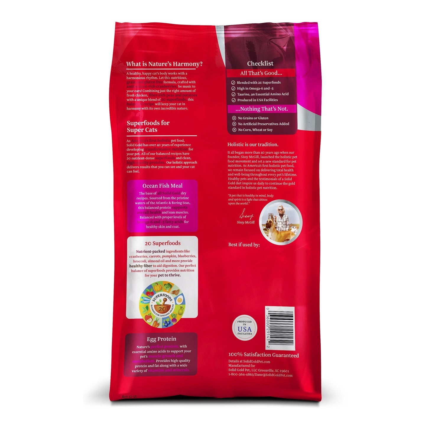 Solid Gold High Protein Dry Cat Food - Grain Free & Gluten Free Chicken Cat Dry Food w/Probiotics for Gut Health & Digestion - High Fiber & Omega 3 - Low Carb Superfood Kibble for Cats All Ages - 6LB
