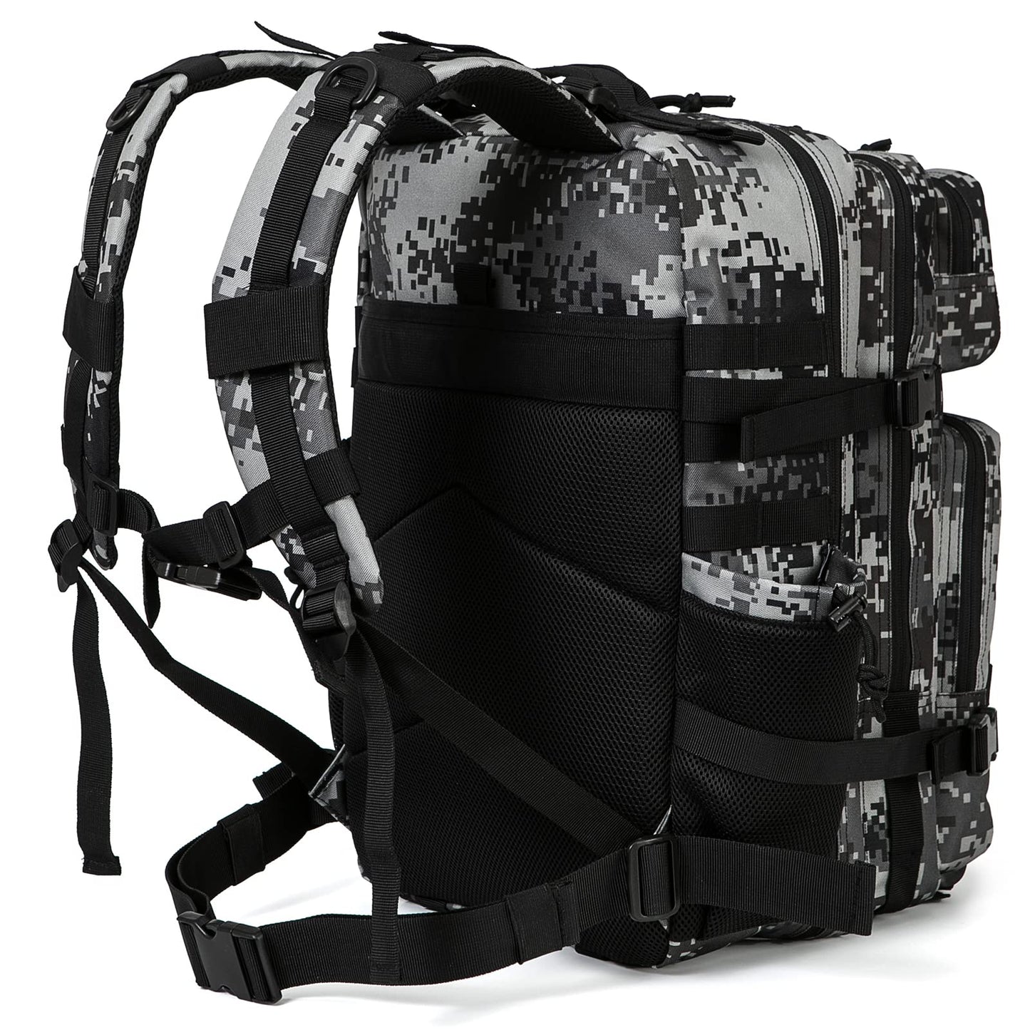QT&QY 25L/35L/45L Military Tactical Backpack For Men Molle Daypack 3 Day Bug Out Bag Hiking Rucksack With Bottle Holder