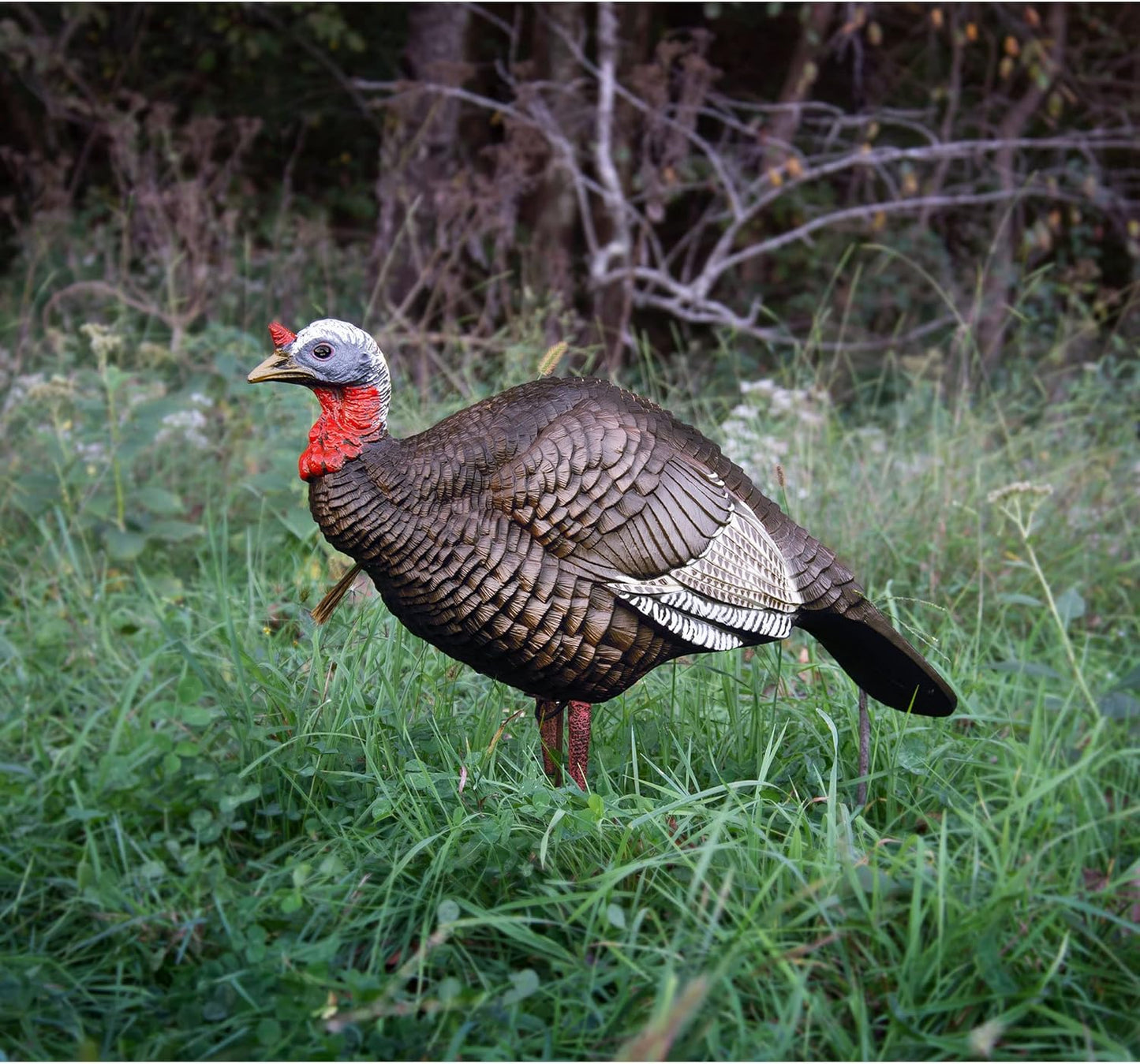 Higdon Outdoors Jake & Jill 1/4 Strut Jake and Laydown Hen Full Body Turkey Decoy Combo with Carry Bag