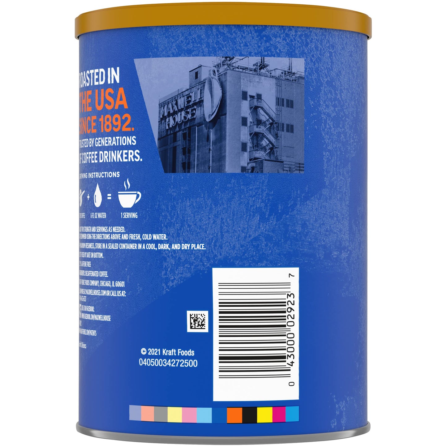 Maxwell House Decaffeinated Original Medium Roast Ground Coffee, 29.3 oz Canister