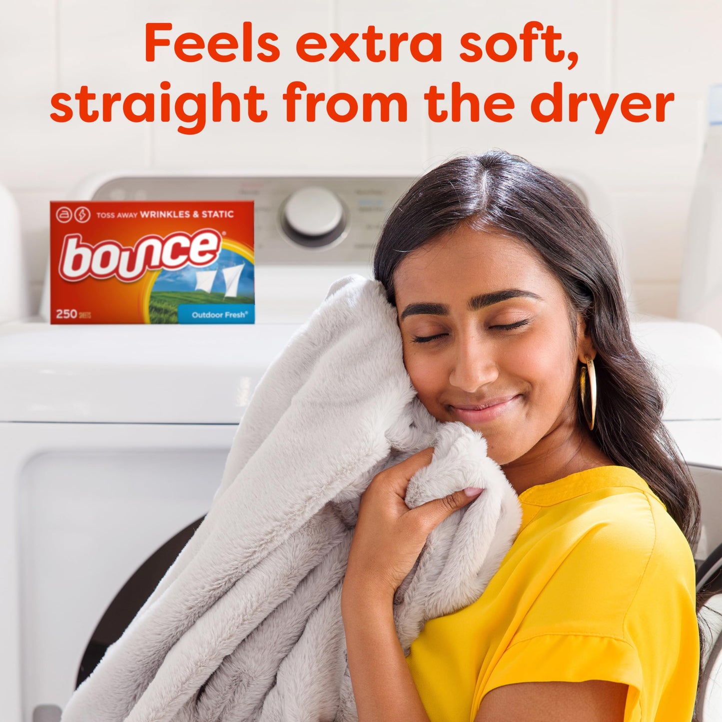 Bounce Dryer Sheets Laundry Fabric Softener, Outdoor Fresh Scent, 240 Count