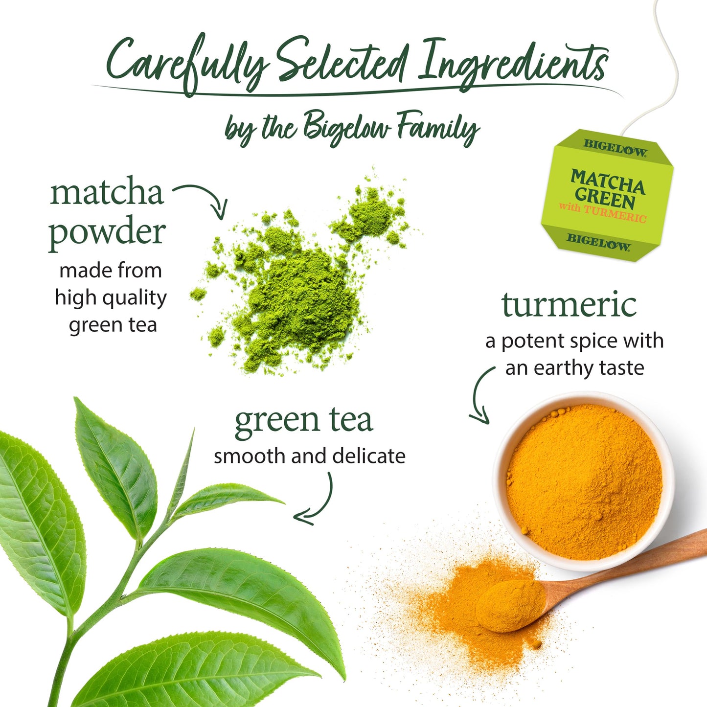 Bigelow Tea Green Tea Variety Pack, Classic Green Tea, Lemon, Pomegranate, Mint, Peach and Constant Comment Flavors, 20 Count Box (Pack of 6), 120 Total Tea Bags