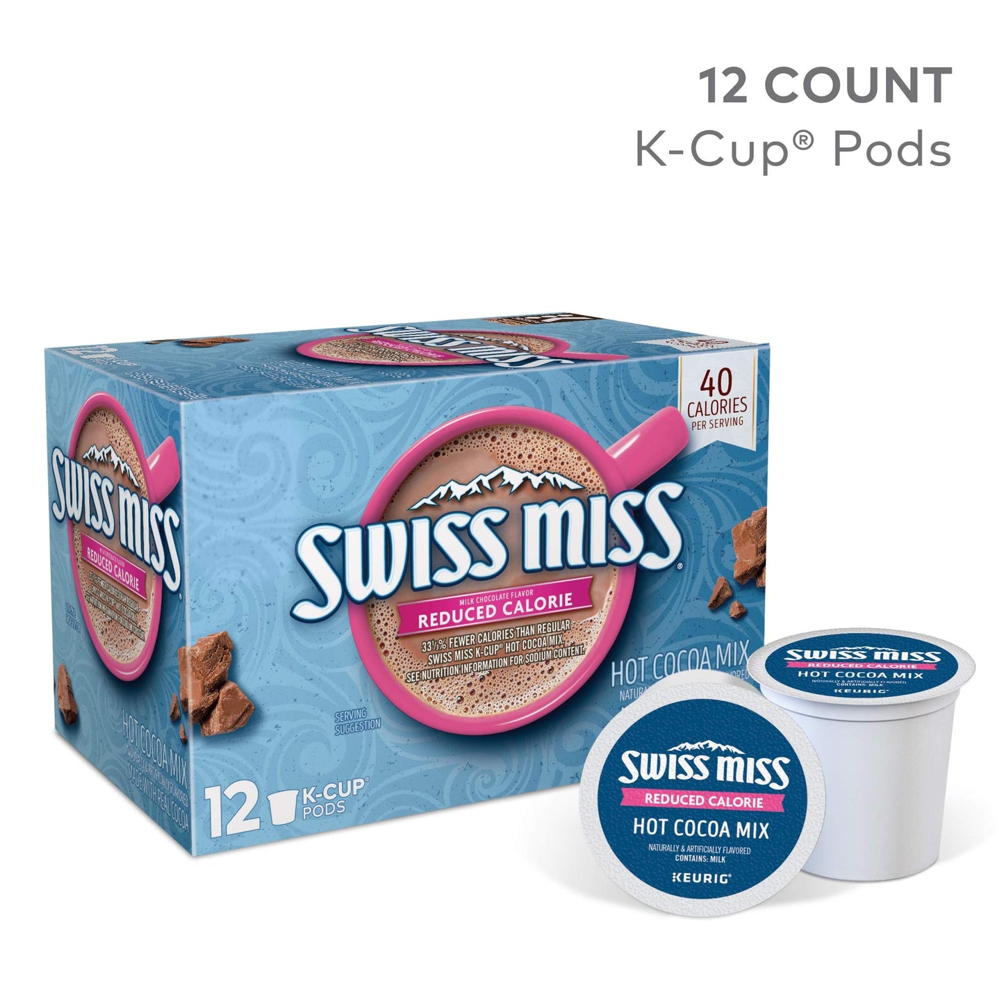 Swiss Miss Milk Chocolate Flavor Hot Cocoa Mix Canister, 76.55 oz.