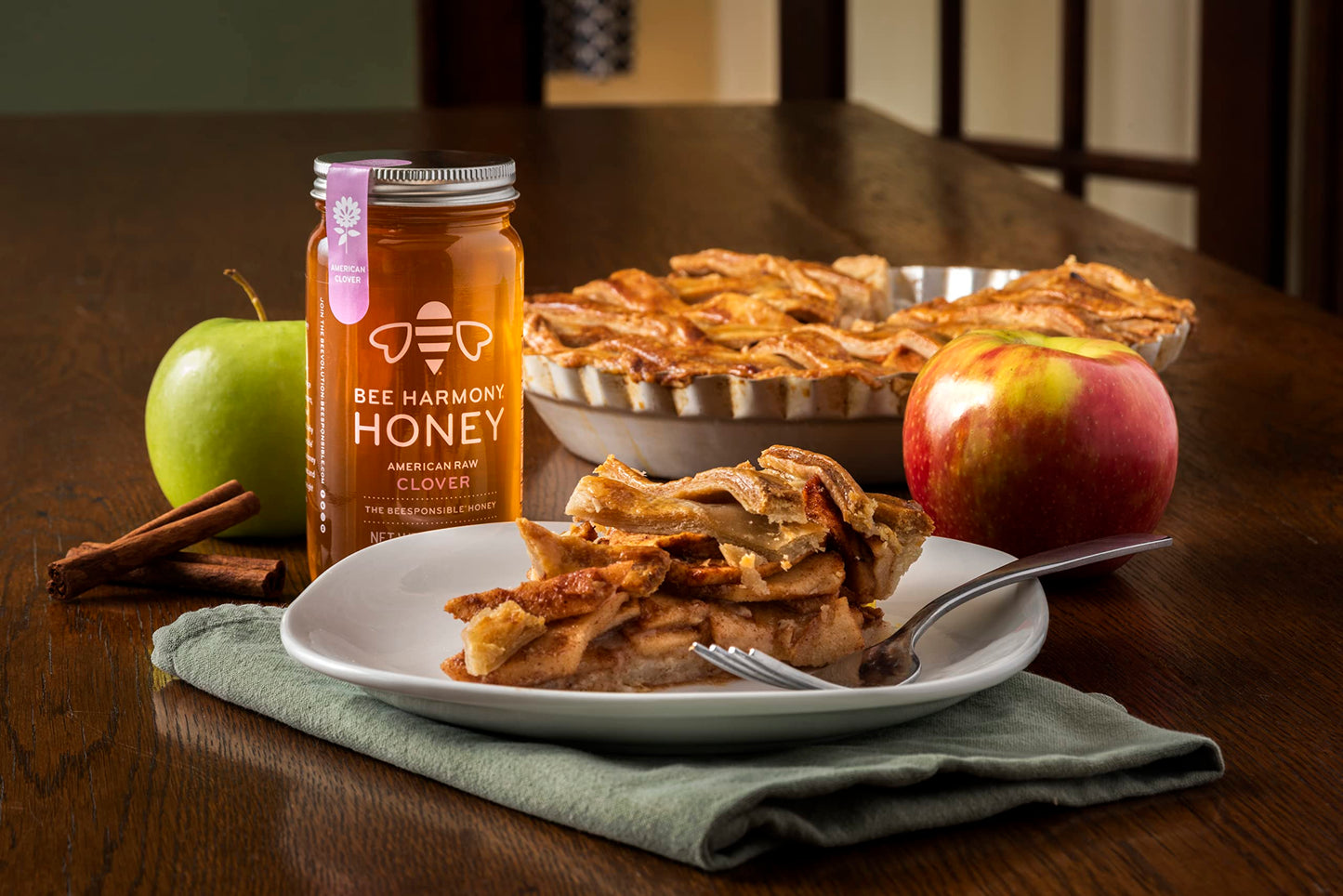 Bee Harmony Honey 5 Pack Variety Pack, 60 Ounce (Clover, Wildflower, Orange Blossom, Berry and Blueberry)