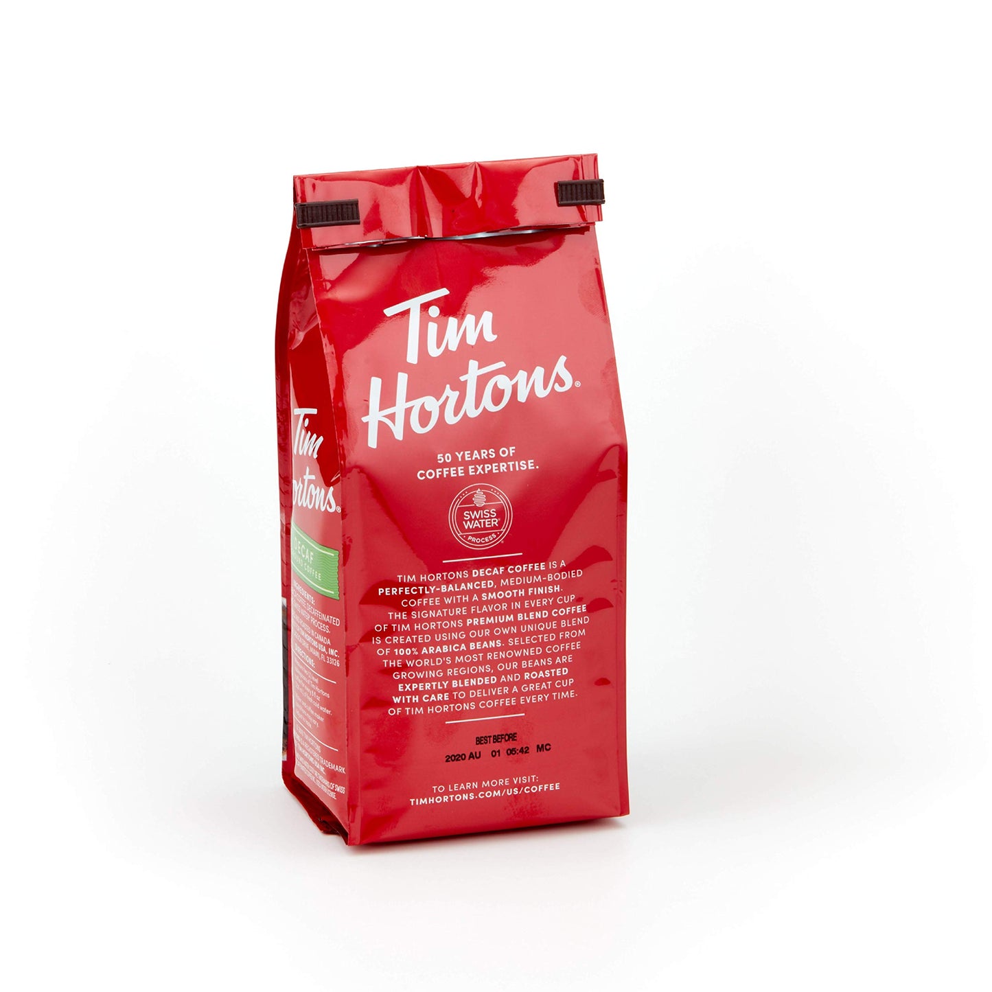 Tim Hortons Original Blend, Medium Roast Ground Coffee, Canada’s Favorite Coffee, Made with 100% Arabica Beans, 48 Ounce Canister