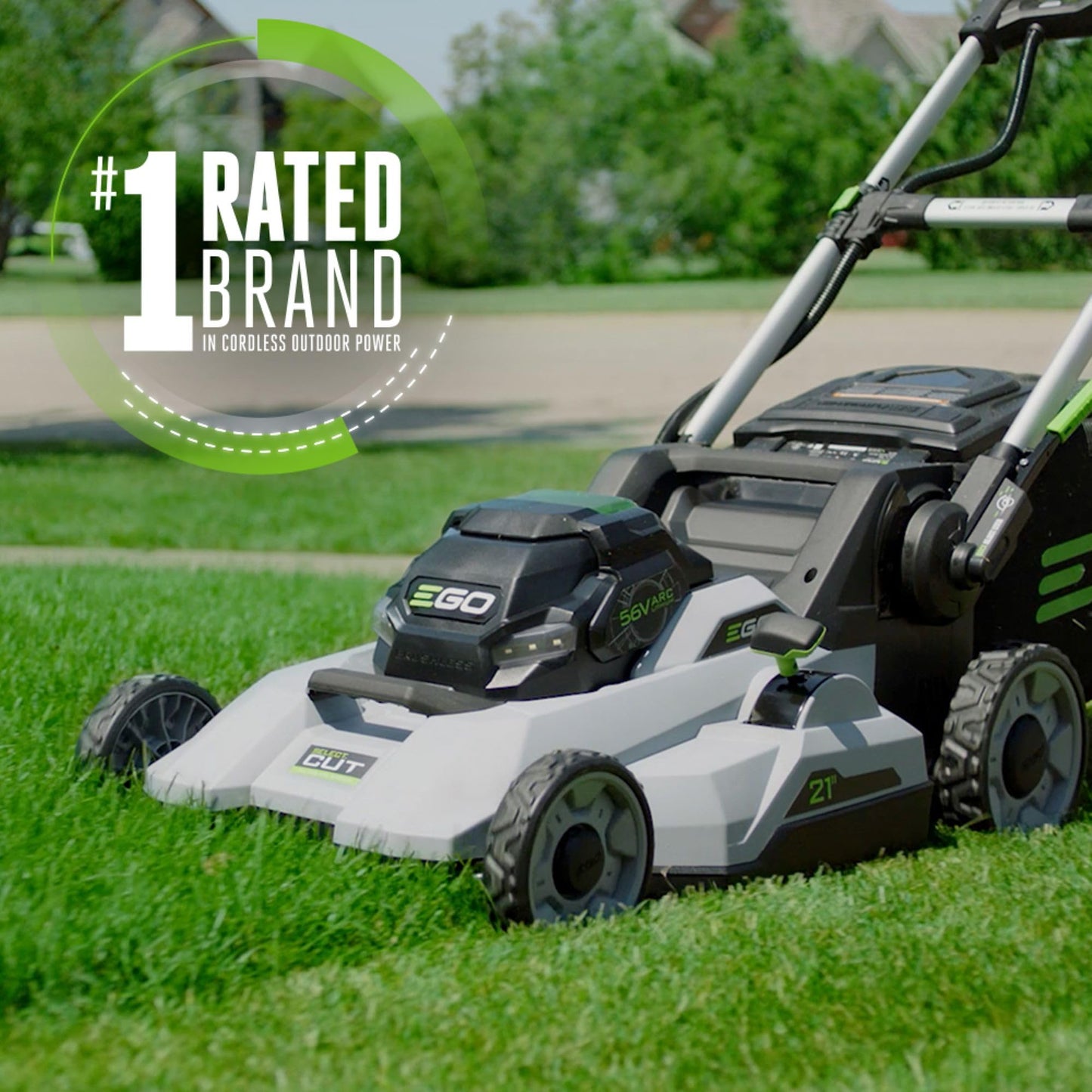 EGO POWER+ Electric Lawn Mower, Cordless, Includes 56V 6.0Ah Battery And 320W Charger - LM2114