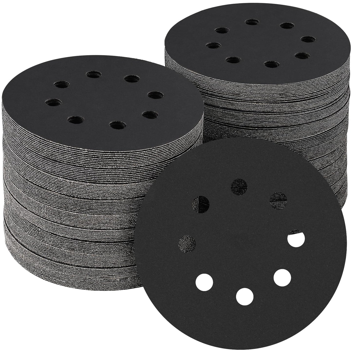 100 PCS 5 Inch Sanding Discs 120 Grit, Round Hook and Loop Sandpaper for Random Orbital Sander