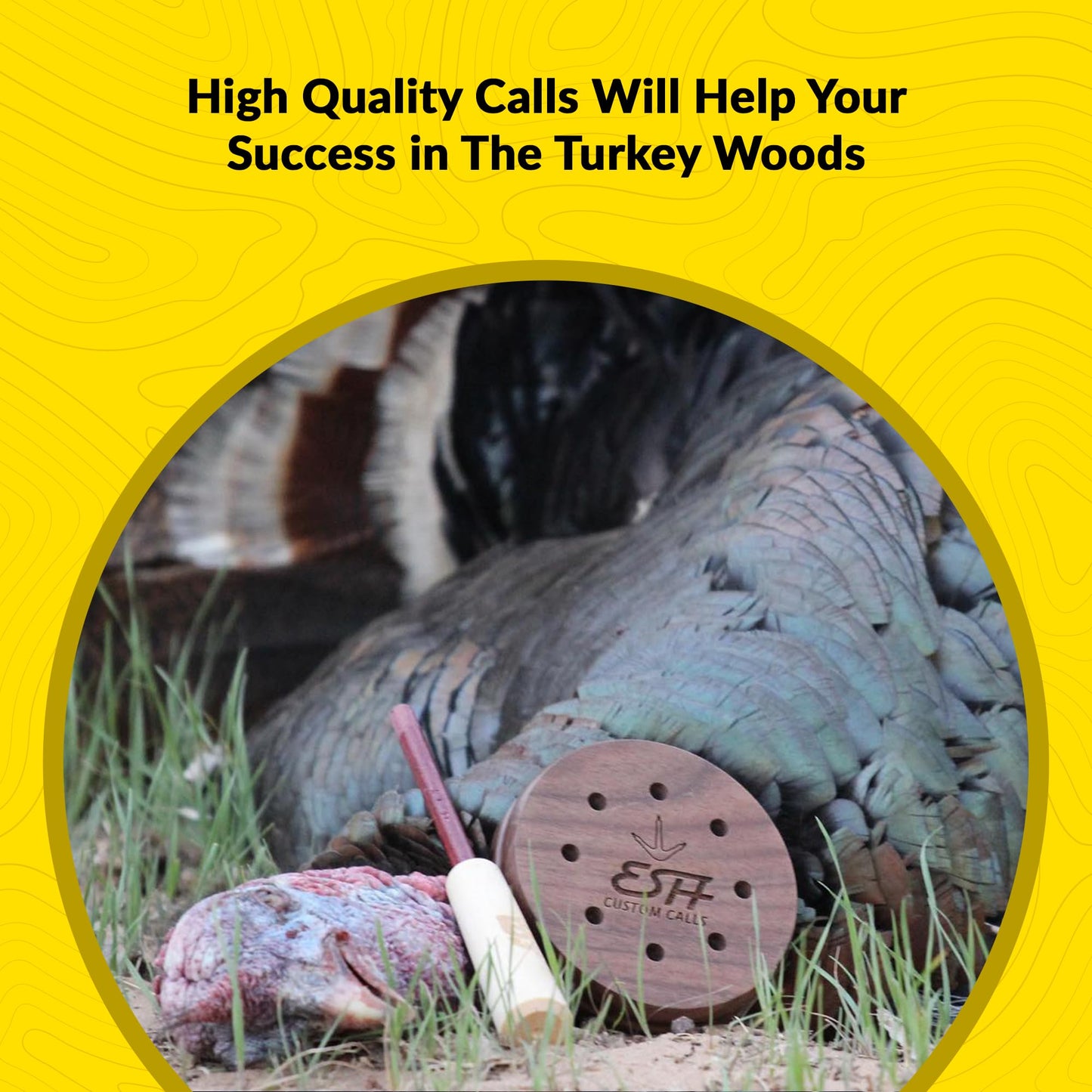 Turkey Pot Calls – Turkey Glass Calls & Slate Calls with Strikers – Realistic Turkey Calls for Hunting and Lures