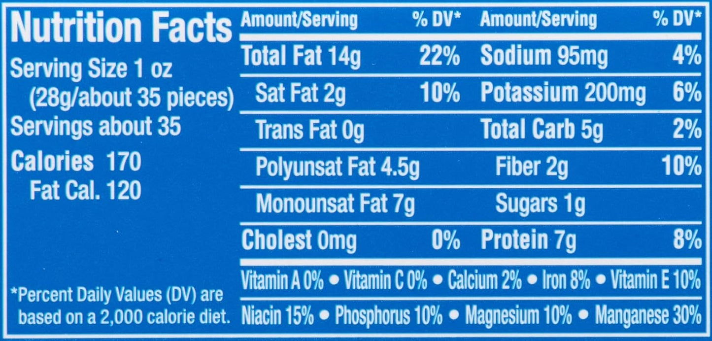 PLANTERS Salted Peanuts Cocktail, Party Snack, Plant-Based Protein, After School Snack, Roasted in Peanut Oil, Salted Nuts, Snacks for Adults, Bulk Nuts, Kosher, 2.19lb Jar