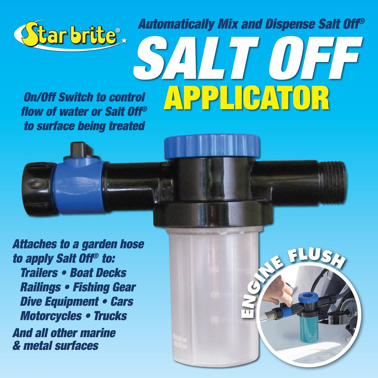 STAR BRITE Salt Off Concentrate - 1 Gallon - Ultimate Salt Remover Wash & Marine Engine Flush for Boats, Vehicles, Trailers, and More (093900N)