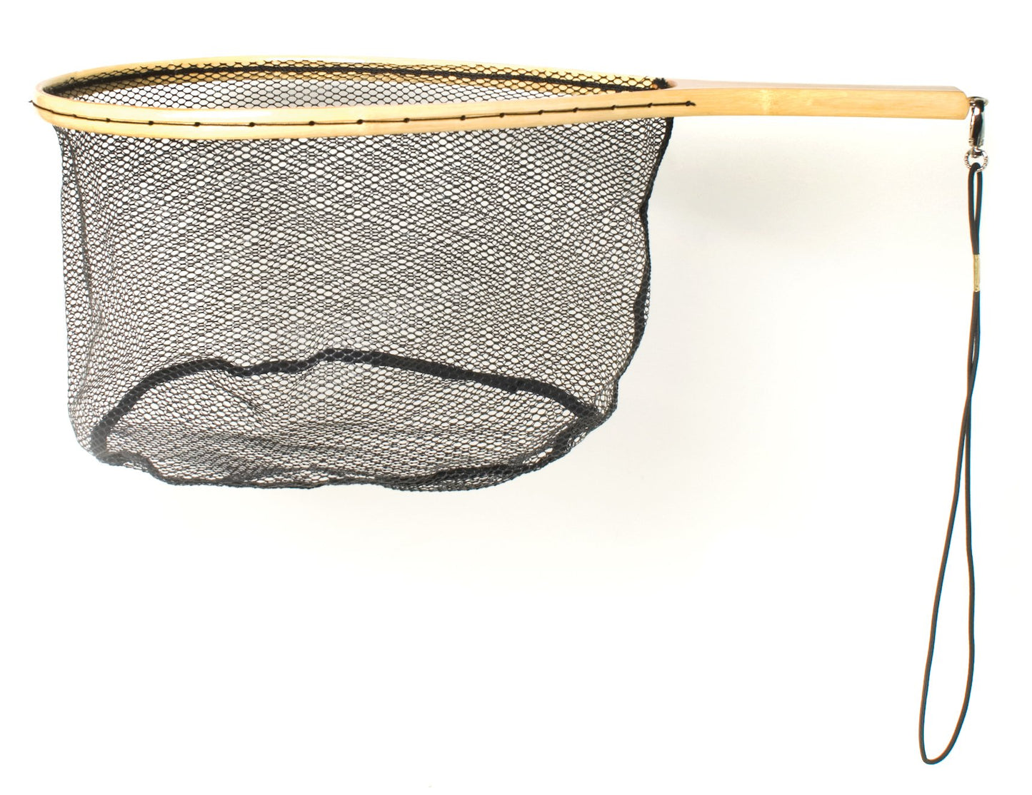 Eagle Claw WOOD Trout NET W/Rubberized Netting