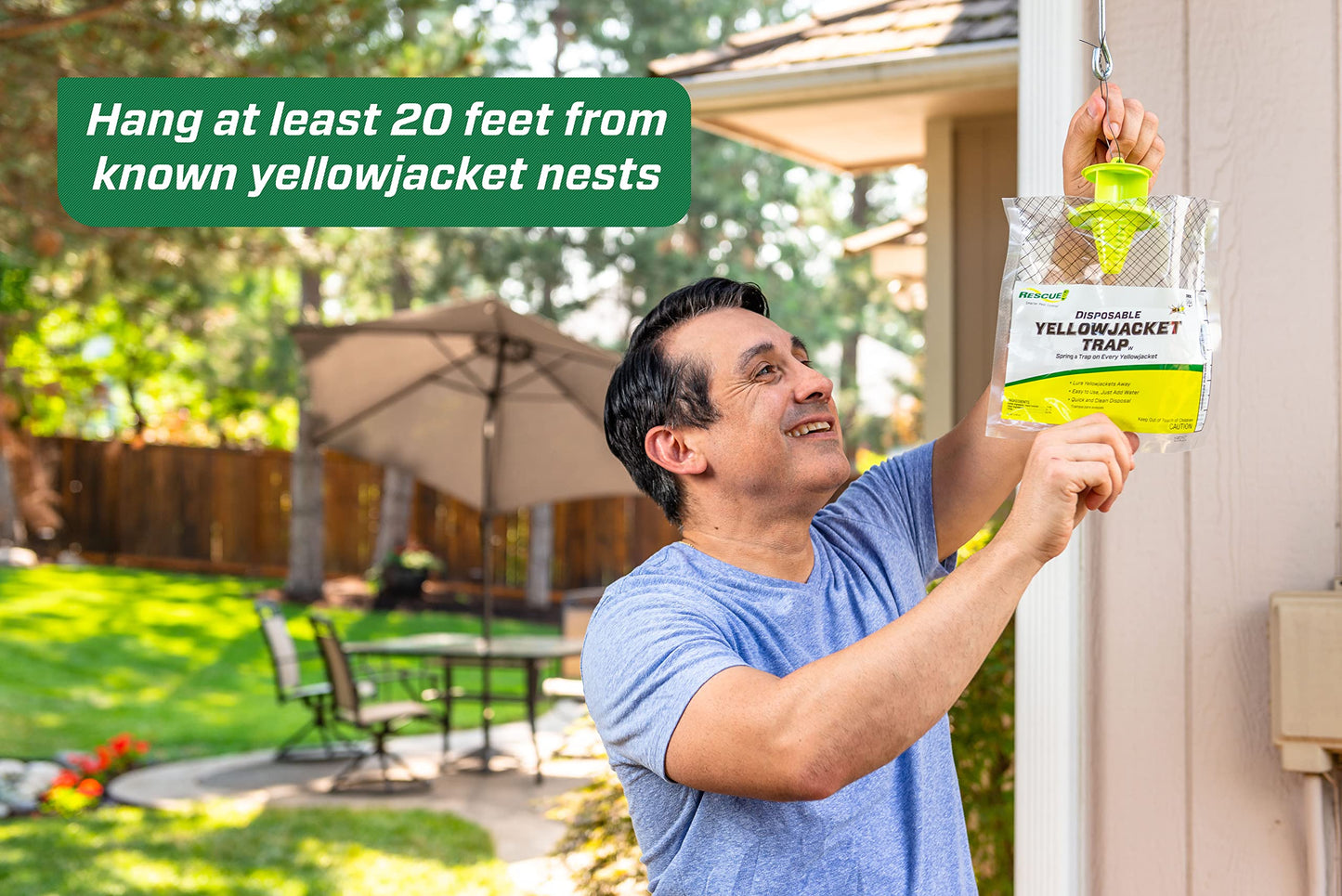 RESCUE! Disposable Summer Yellowjacket Trap - Mountain & Pacific Formula - 6 Traps