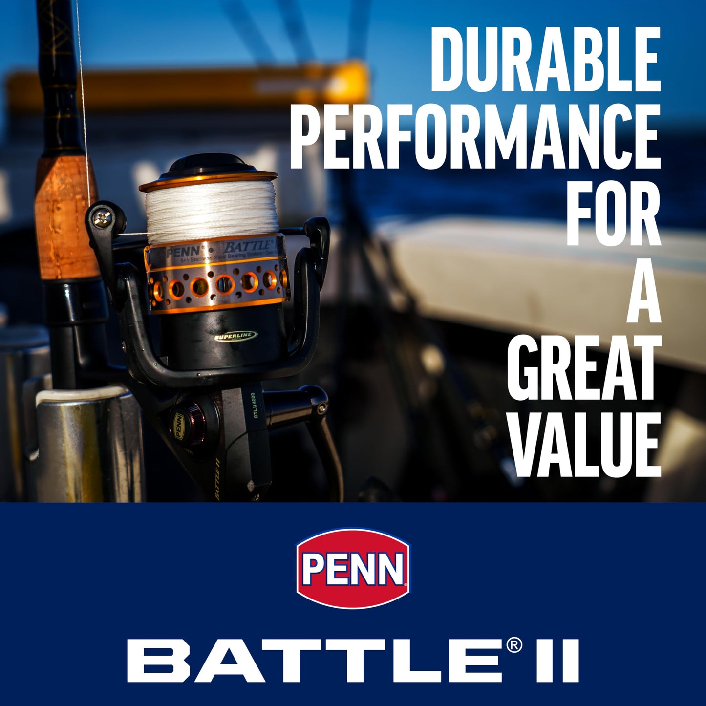 PENN Battle Spinning Reel and Fishing Rod Combo