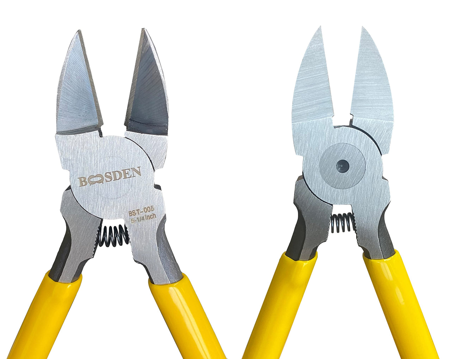 Wire Cutters 10 Pack, 6.5 inch, BOOSDEN Flush Cutters, Spring Loaded Cutting Pliers, Side Cutters, Dykes Cutter, Wire Clippers, Plastic Cutter, Wire Cutters for Jewelry, Floral, Electrical