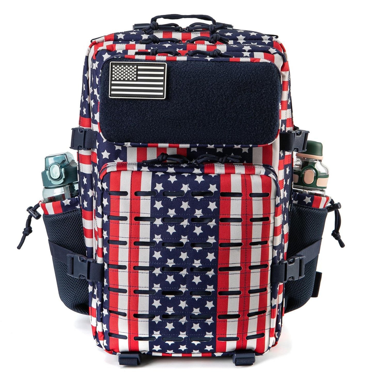 QT&QY 25L/35L/45L Military Tactical Backpack For Men Molle Daypack 3 Day Bug Out Bag Hiking Rucksack With Bottle Holder