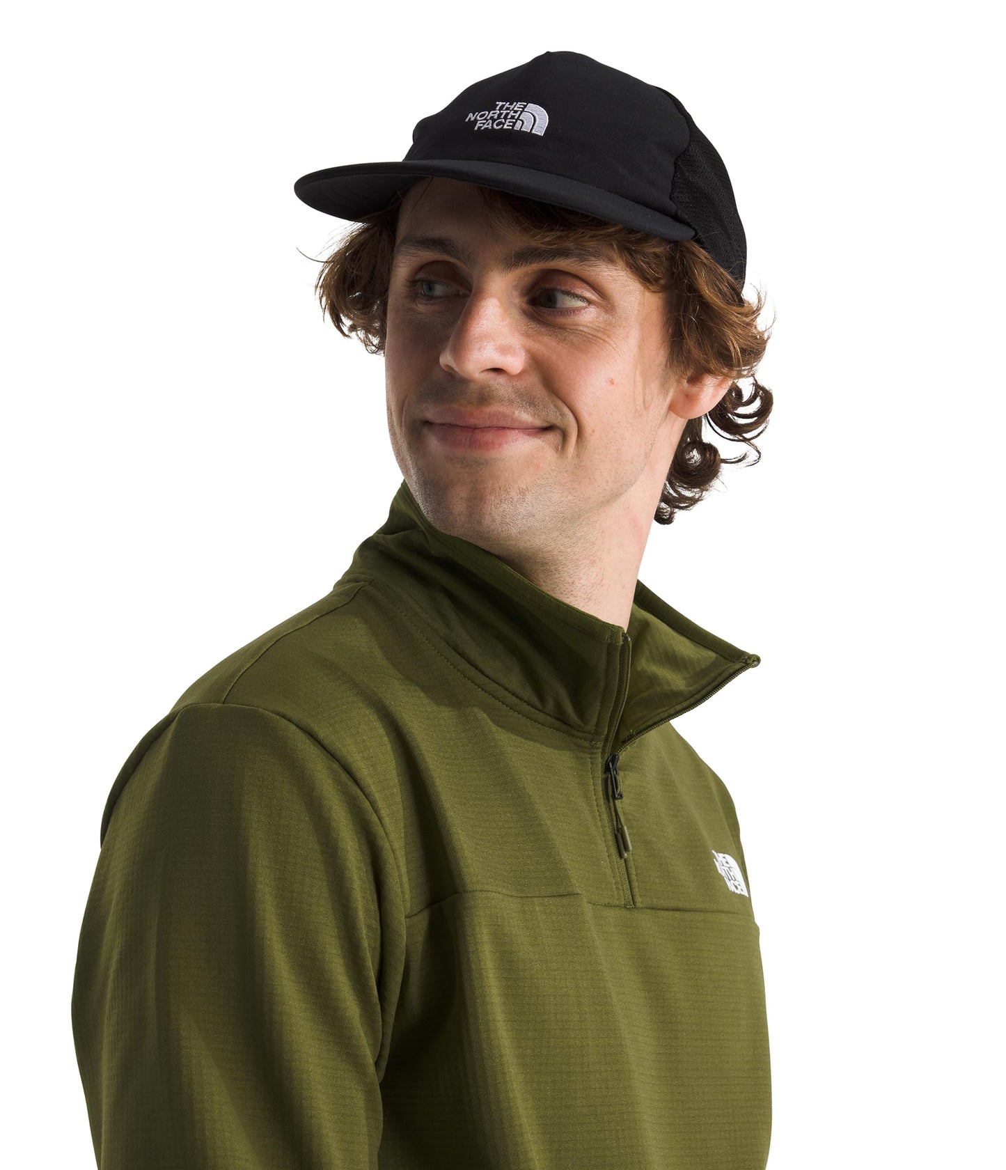 THE NORTH FACE Men's Cedar Trail Grid Fleece Quarter Zip Jacket | Cold Weather Top With Durable, Reinforced Bindings