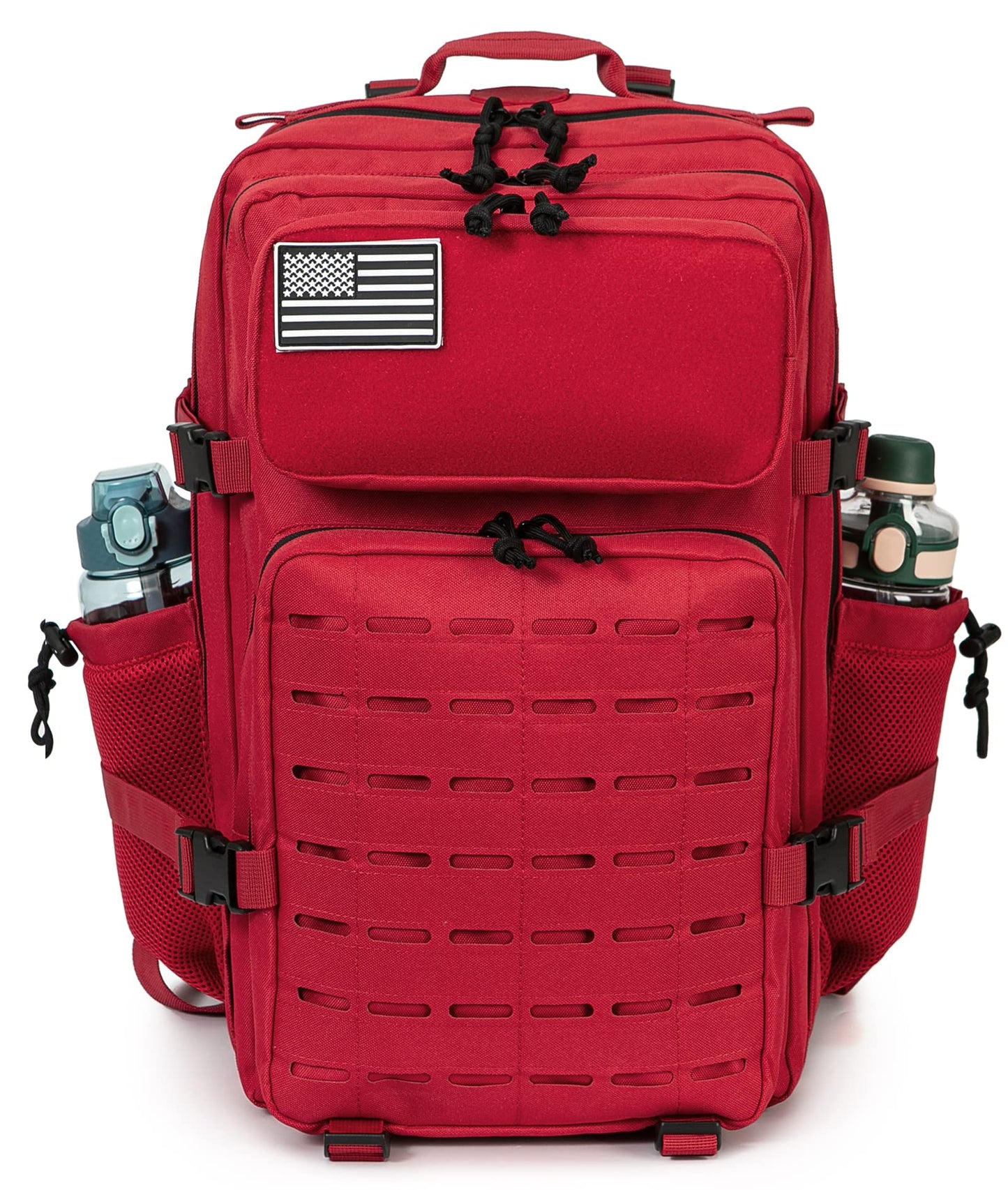 QT&QY 25L/35L/45L Military Tactical Backpack For Men Molle Daypack 3 Day Bug Out Bag Hiking Rucksack With Bottle Holder