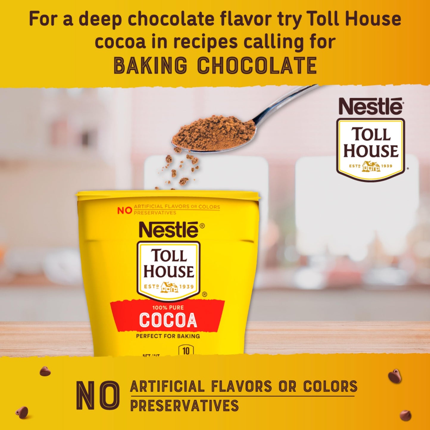 NESTLE TOLL HOUSE Cocoa 8 oz. Plastic Canister
