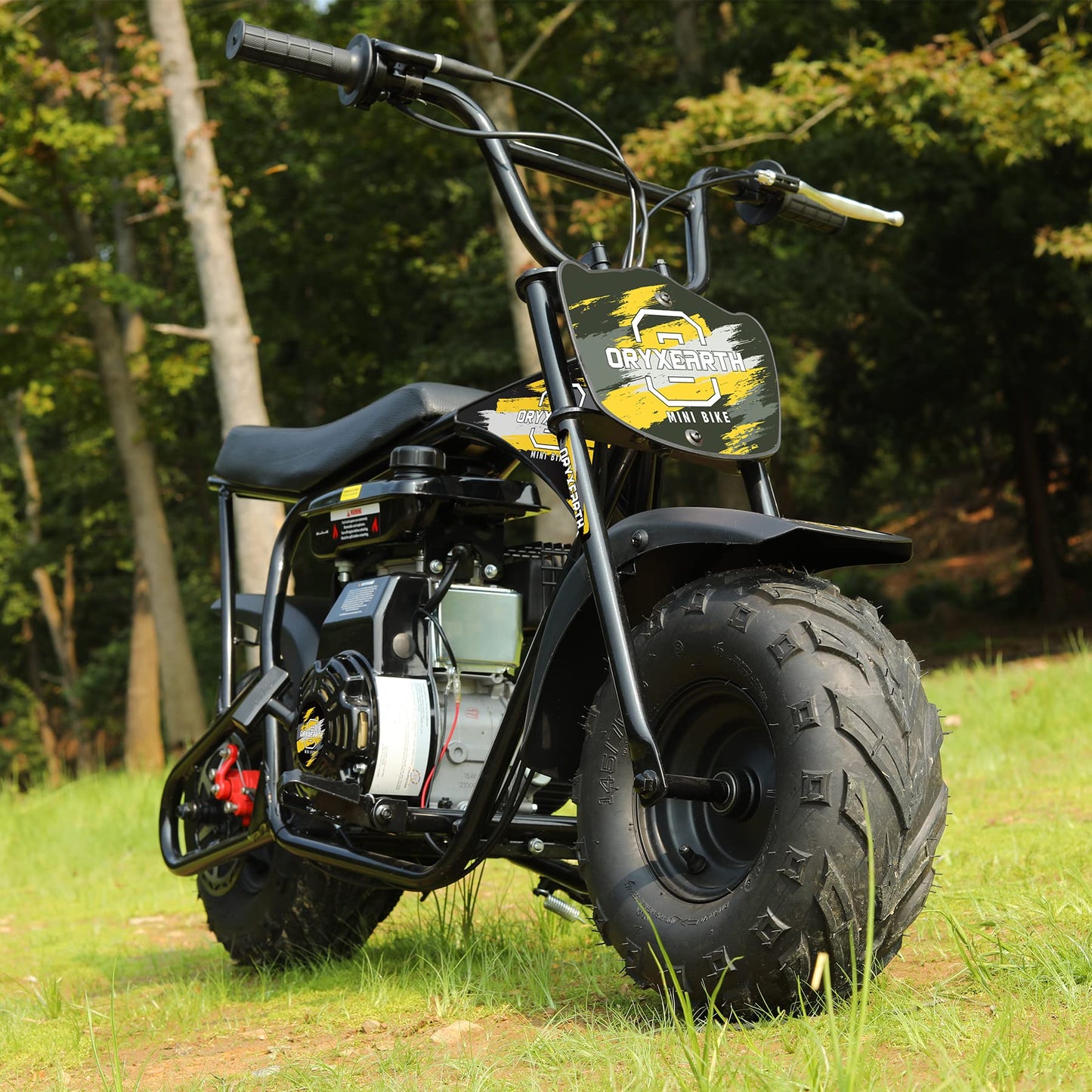 Oryxearth Mini Dirt Bike for Kids, 105CC 4-Stroke Kid Gas Powered Off-Road Pocket Pit Trail Motorcycle W/EPA Approved, Up to 24 Mph Weight Support 185 LBS