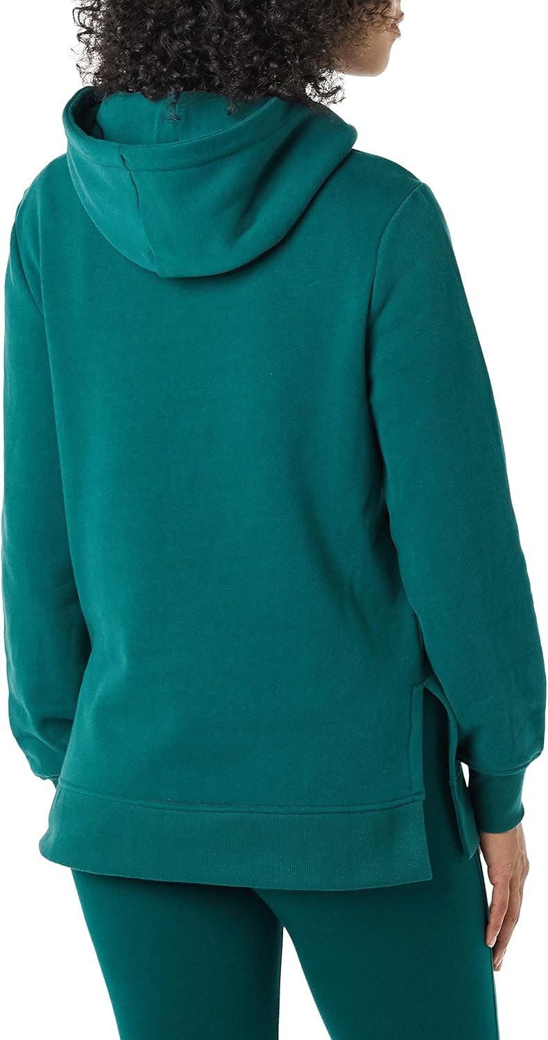 Amazon Essentials womens Fleece Hooded Tunic Sweatshirt