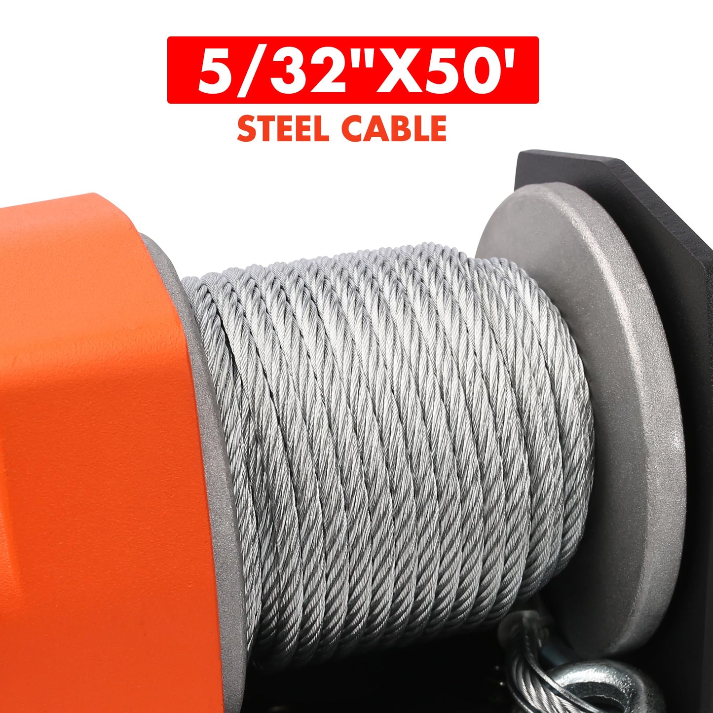 ZESUPER 3000 lb Electric Winch for ATV UTV Trailer Boat Synthetic Rope Winch 12V DC Off Road Towing Winches with Wireless Remote Mounting Bracket