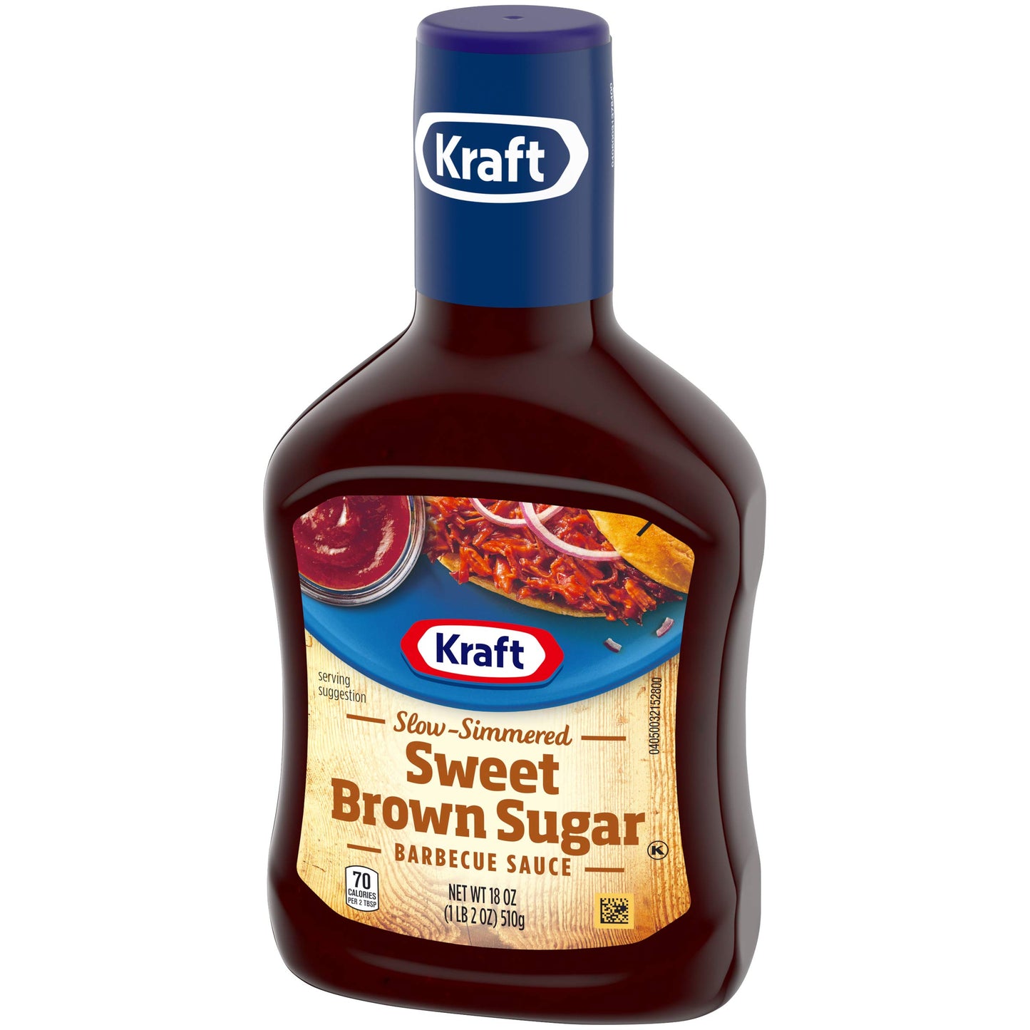 Kraft Sweet Brown Sugar Slow-Simmered Barbecue Sauce, 18 oz Bottle