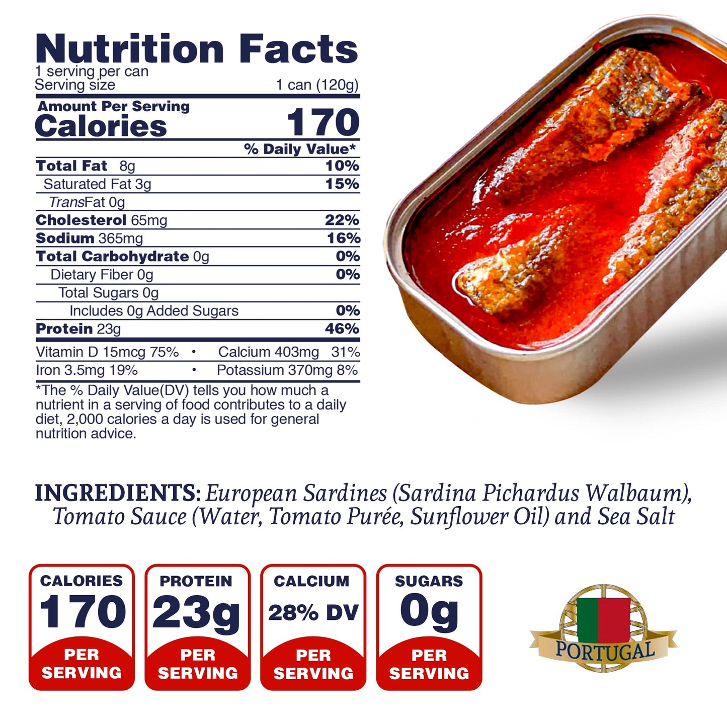 Santo Amaro - 6 Flavor Variety Pack Sampler European Wild Sardines - Virgin Olive Oil - Tomato Sauce from Puree - Virgin Olive Oil & Spicy Red Piri Piri Pepper - Spring Water - Virgin Olive Oil & Lisbon Lemon - Tomato Puree with Spicy Red Piri Piri Pepper