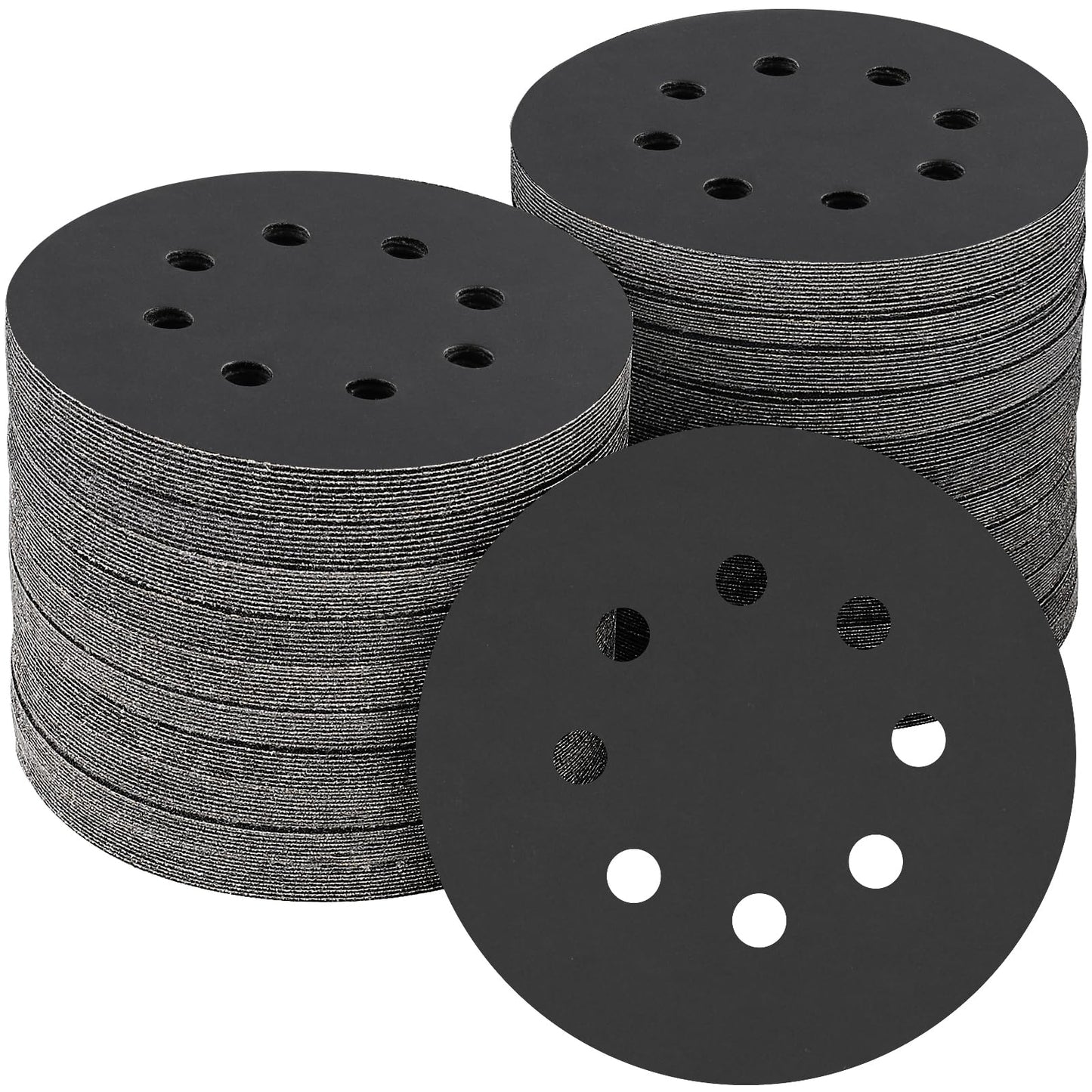 100 PCS 5 Inch Sanding Discs 120 Grit, Round Hook and Loop Sandpaper for Random Orbital Sander