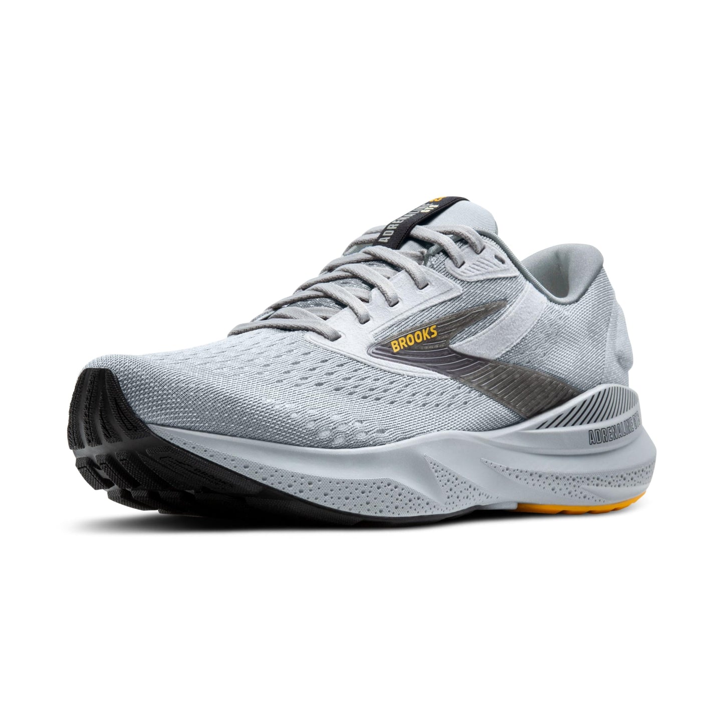 Brooks Men’s Adrenaline GTS 24 Supportive Running Shoe - Alloy/White/Gold Fusion - 9 Medium