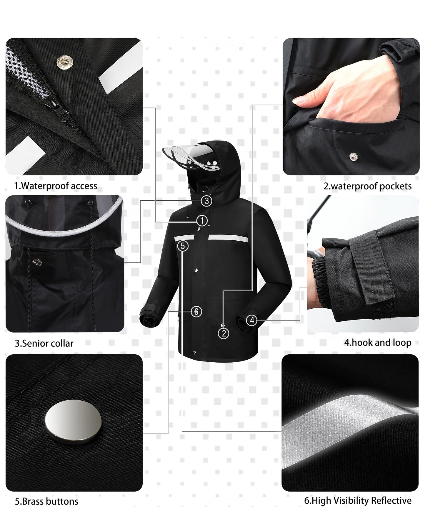 iCreek Rain Suit Waterproof Jacket and Trouser Suit Raincoat for Men and Women Outdoor All-Sport Breathable Anti-storm