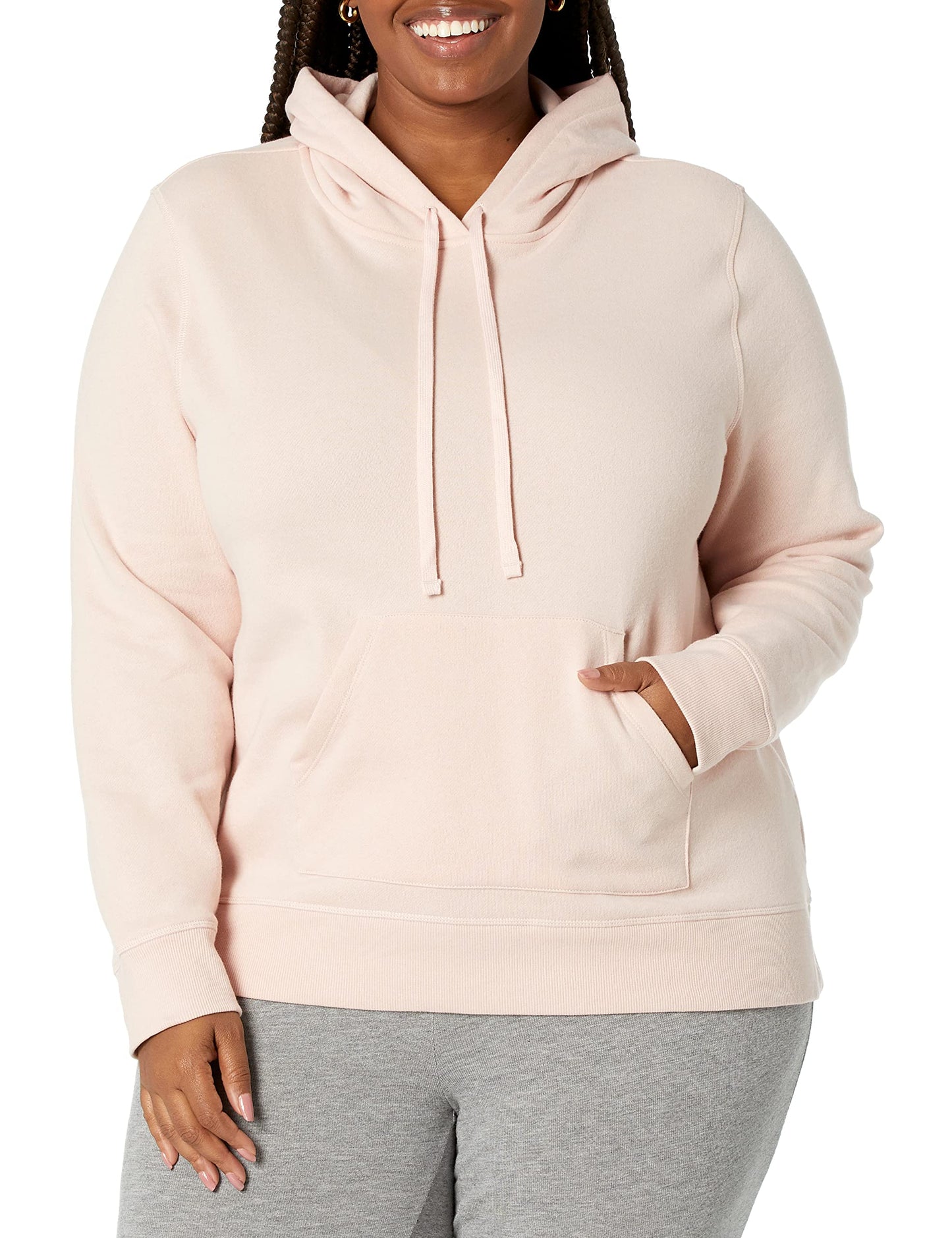 Amazon Essentials Women's Regular-Fit Fleece Pullover Hoodie (Available in Plus Size)