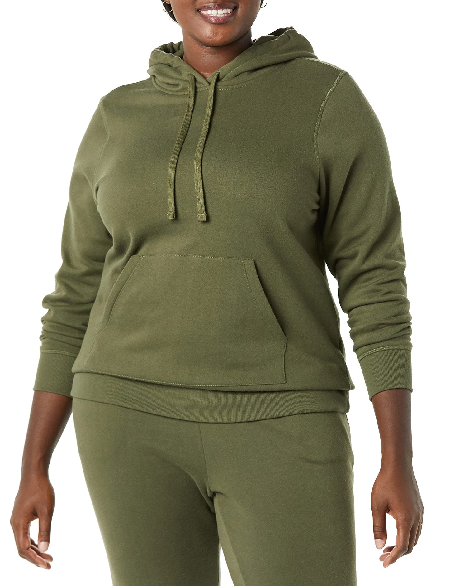 Amazon Essentials Women's Regular-Fit Fleece Pullover Hoodie (Available in Plus Size)