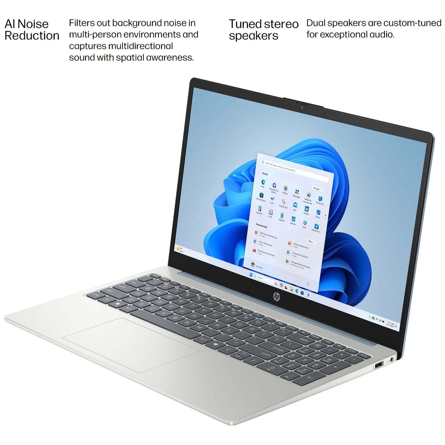 HP Touchscreen Laptop Computer for College Student Home Study & Business, 32GB DDR4 RAM, 1TB PCIe SSD, Intel 8-Core Processor, 15.6", WiFi 6, BT 5.4, HDMI, Moonlight Blue, Windows 11 Pro, Type-C HUB