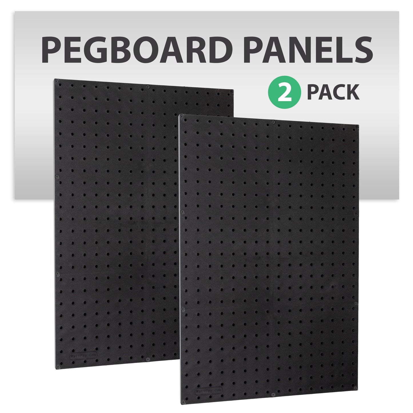 WallPeg Pegboard Wall Organizer - 96” Wide | 4 Pack 24”x16” Heavy Duty Plastic Peg Boards | Made in USA | Garage Tool Storage, Workshop, Craft Room, Office Wall Organizer | Tuff Peg-Board Panels