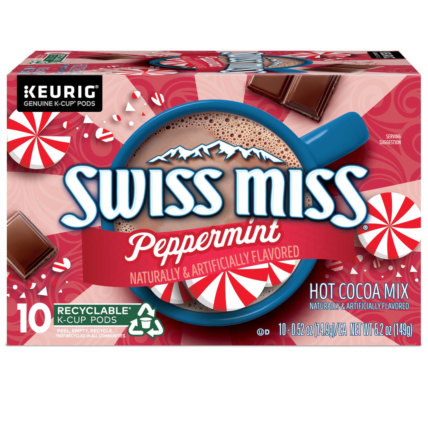 Swiss Miss Milk Chocolate Hot Cocoa, Single-Serve Keurig K-Cup Pods, Hot Chocolate, 44 Count