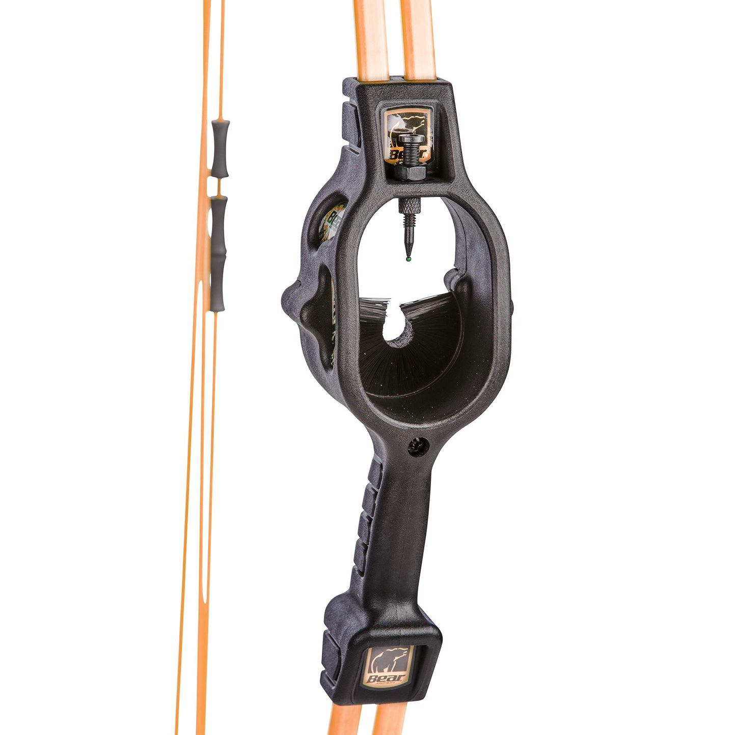 Bear Archery Spark Youth Bow Set, Recommended for Ages 5 to 10, Ambidextrous, Includes 2 Arrows, Armguard, Quiver