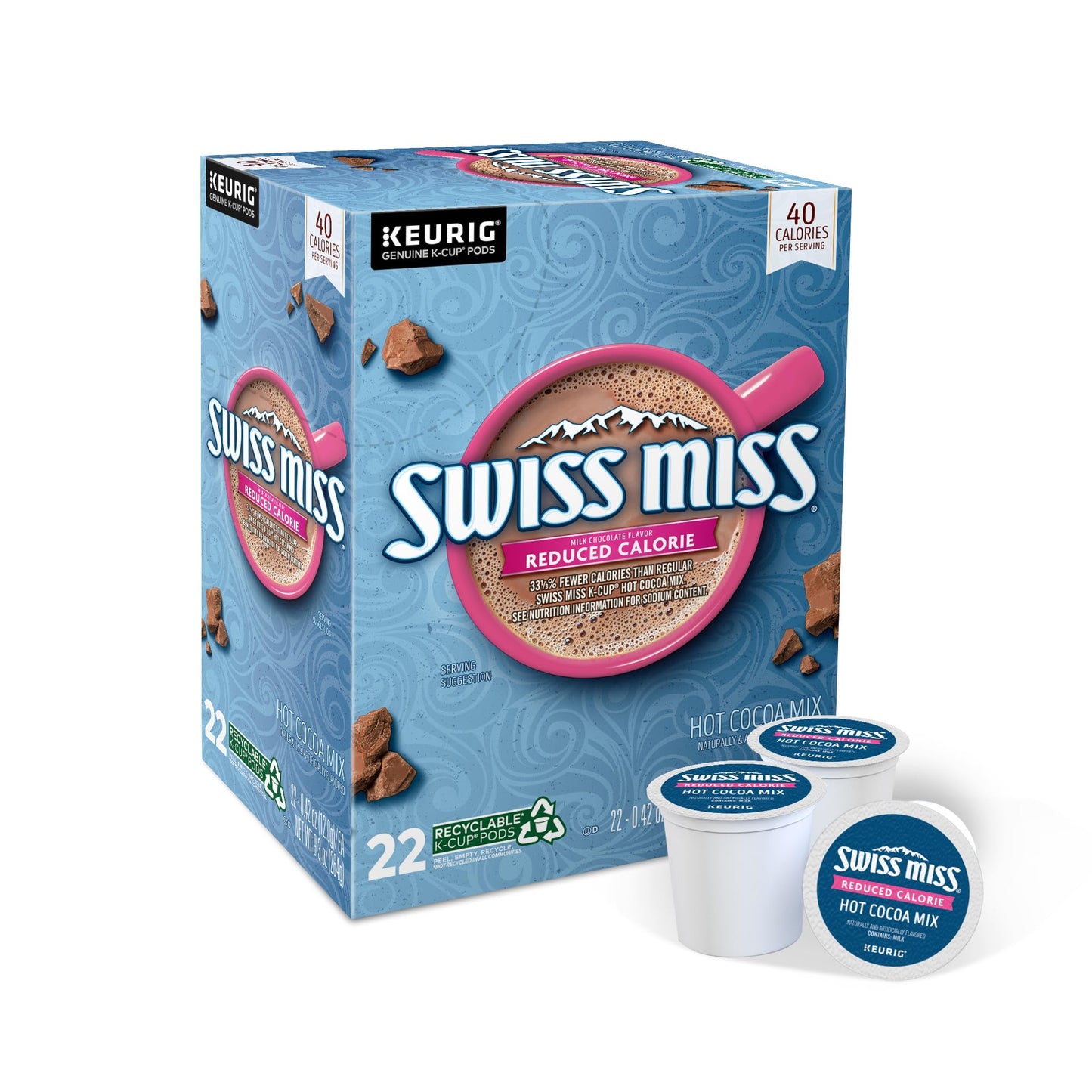 Swiss Miss Milk Chocolate Flavor Hot Cocoa Mix Canister, 76.55 oz.