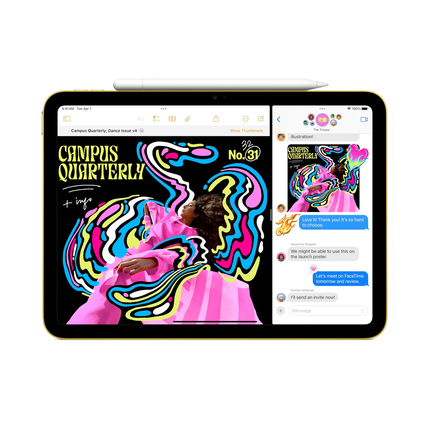 Apple iPad 11-inch: A16 chip, 11-inch Model, Liquid Retina Display, 512GB, Wi-Fi 6, 12MP Front/12MP Back Camera, Touch ID, All-Day Battery Life — Blue