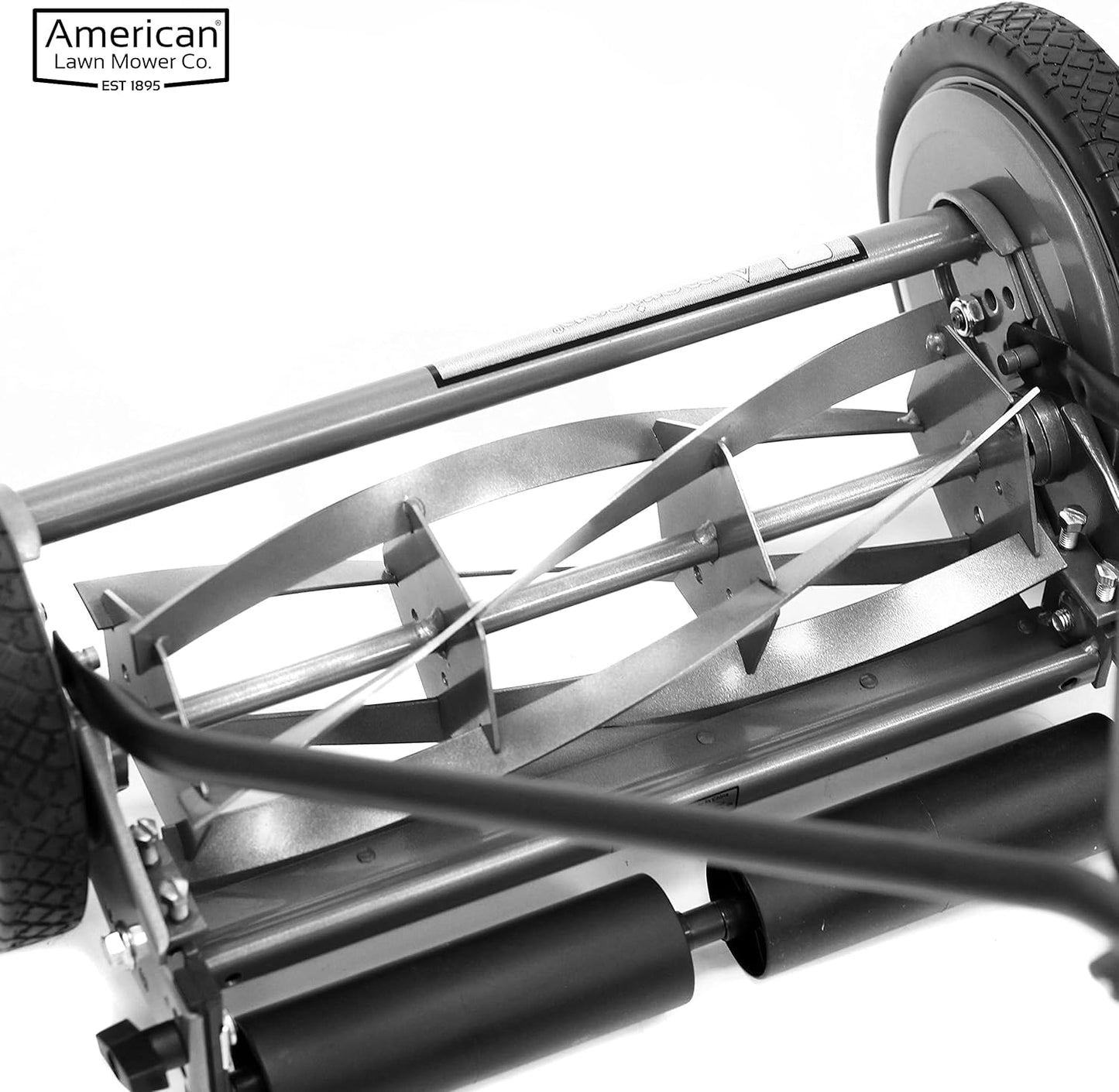 American Lawn Mower Company 1204-14 14-Inch 4-Blade Push Reel Lawn Mower, Red