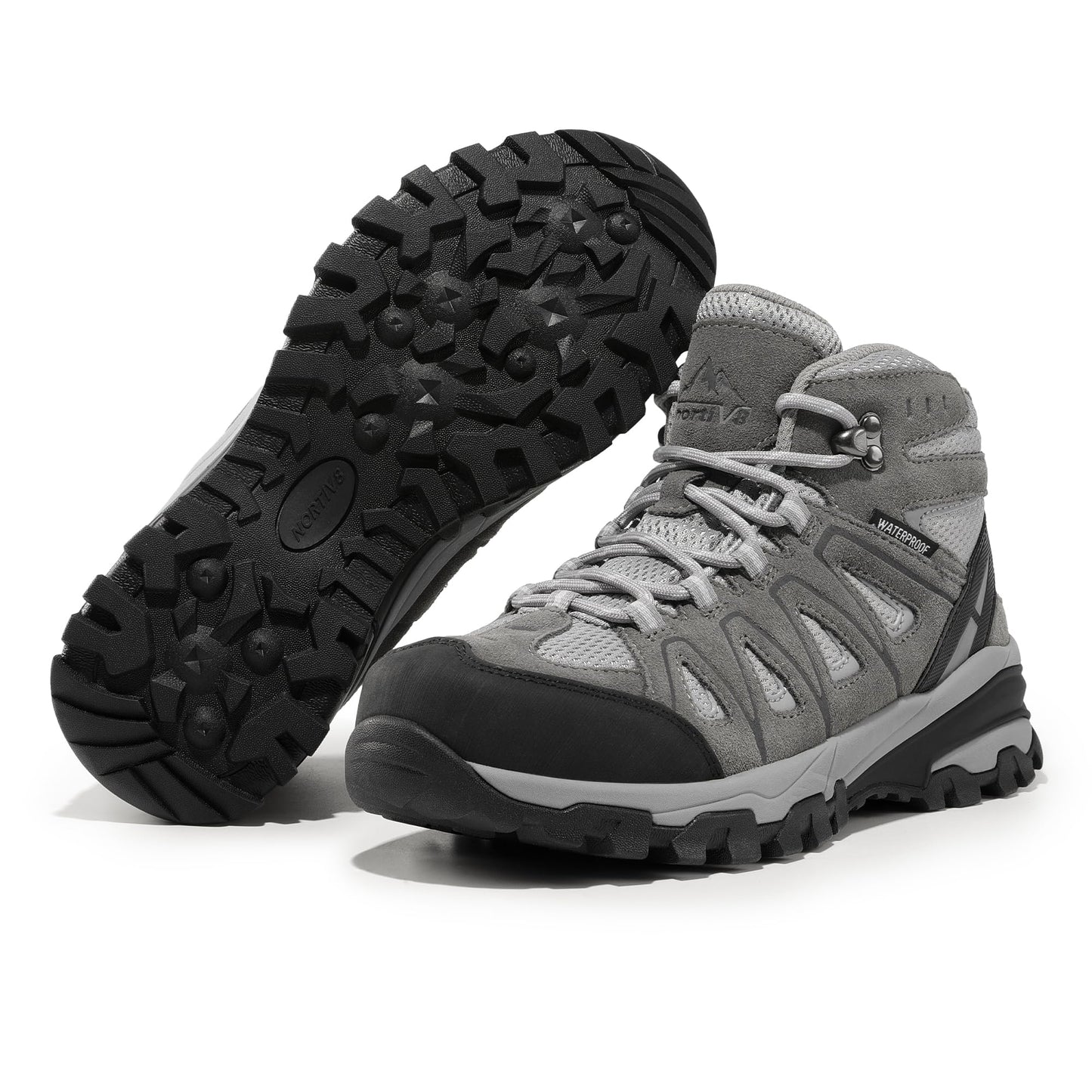 NORTIV 8 Women's Waterproof Hiking Boots Outdoor Trekking Camping Trail Hiking Boot
