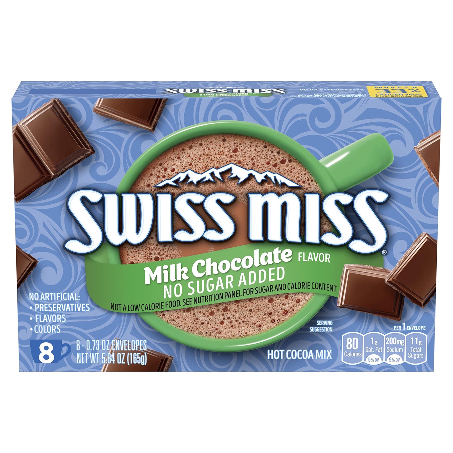 SWISS MISS Milk Chocolate Flavored Hot Cocoa Mix, 38.27 OZ Square Canister