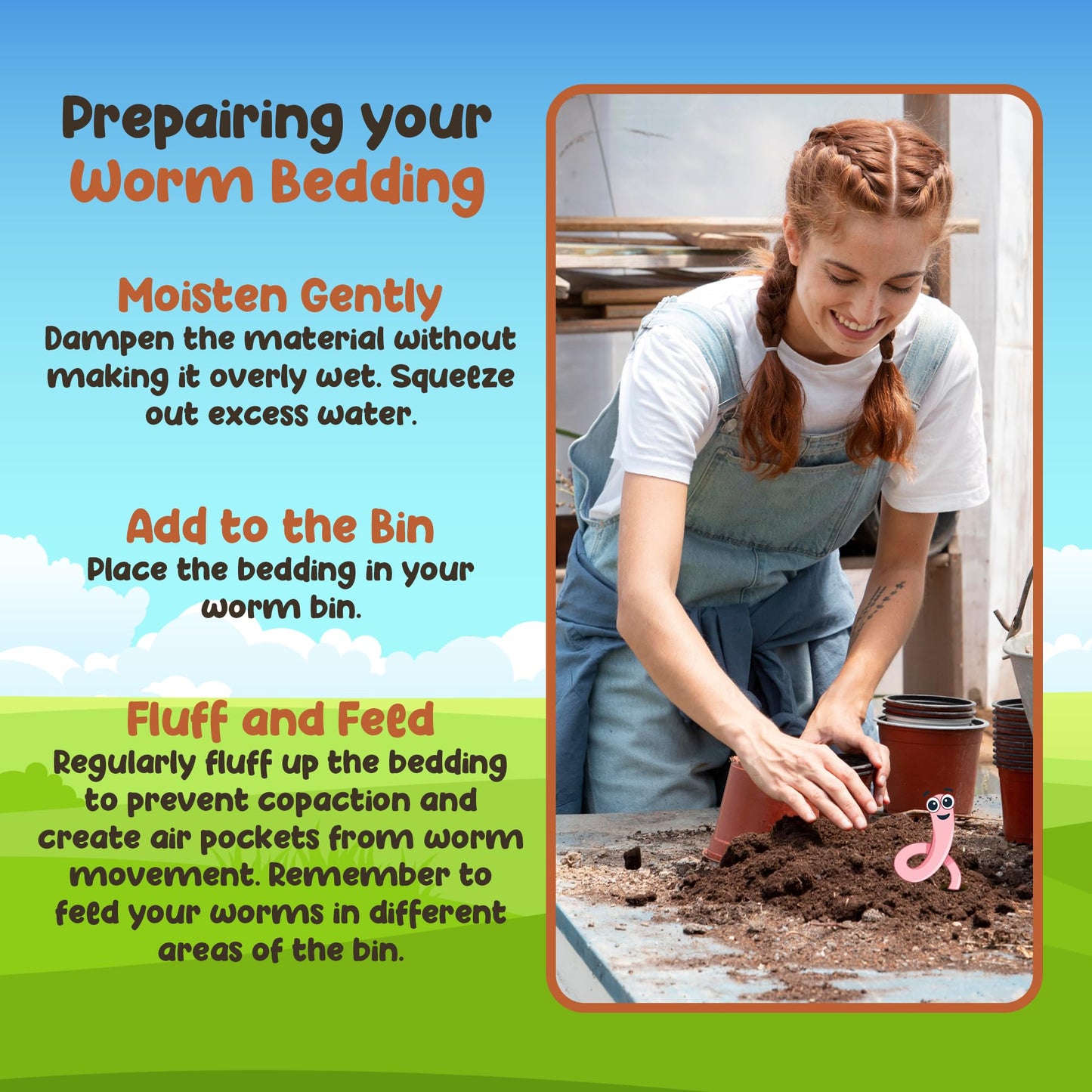Red Wigglers Composting Worms - 1/2lb (500 Count) Red Worms for Composting Bin, Red Wiggler Worms for Plants or Gardening, Red Compost Worms for Soil Fertility & Worm Farm, Easy to Manage