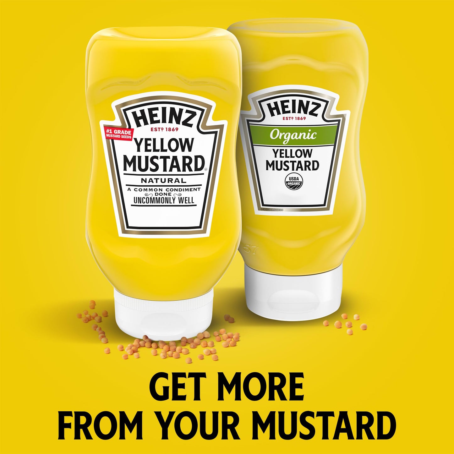 Heinz Yellow Mustard, 20 oz Bottle