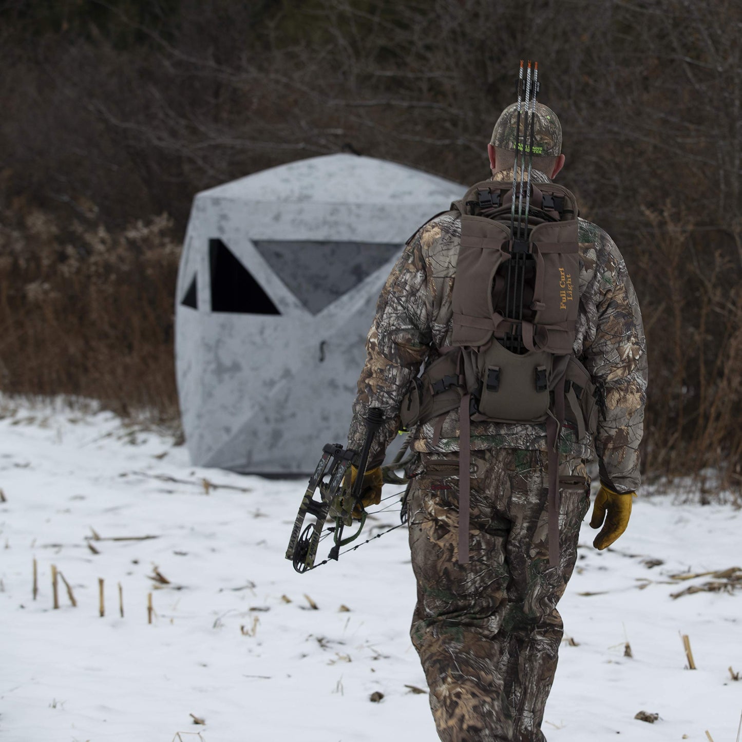 Barronett Blinds Radar Portable Hunting Blind, Pop-Up Hub Blind, Zipperless Windows, Lightweight, 2-Person, 67" x 71" x 71"